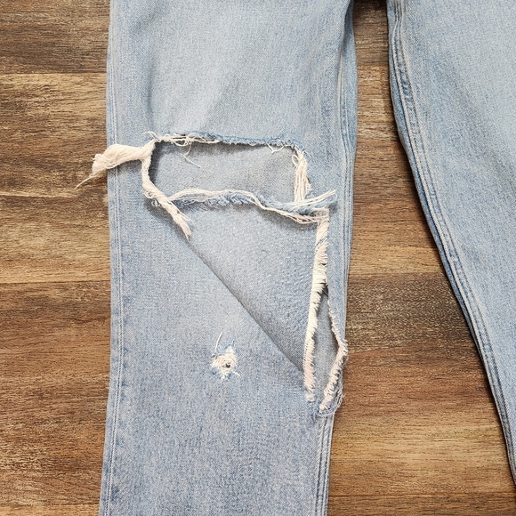 ABERCROMBIE & FITCH THE 90’S STRAIGHT ULTRA HIGH RISE CURVE LOVE JEANS SIZE 4 - Picture 3 of 8